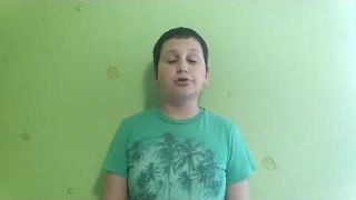 Борисов Борислав 5 класс читает стихотворение М.Ю.Лермонтова.